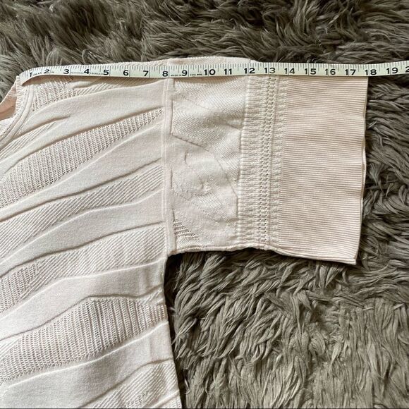 CAbi Shy Pullover Sweater Blush Pink Zebra Pattern Sz-S! - Picture 8 of 8